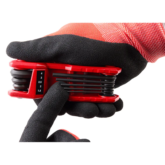 Milwaukee Juego De 8 Llaves Allen Plegables 48-22-2182 8