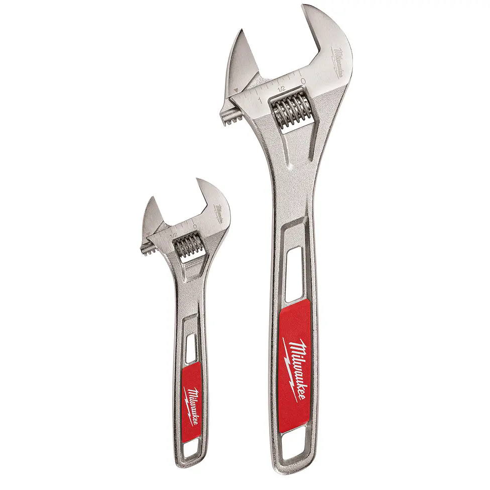 Set 2 Llaves Francesas Milwaukee 6 y 10 Pulgadas 48-22-7400 1