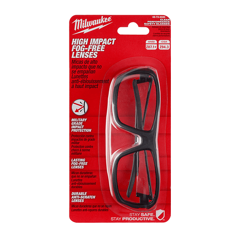 Milwaukee Lentes De Seguridad Claros Anti Impacto 48-73-2020