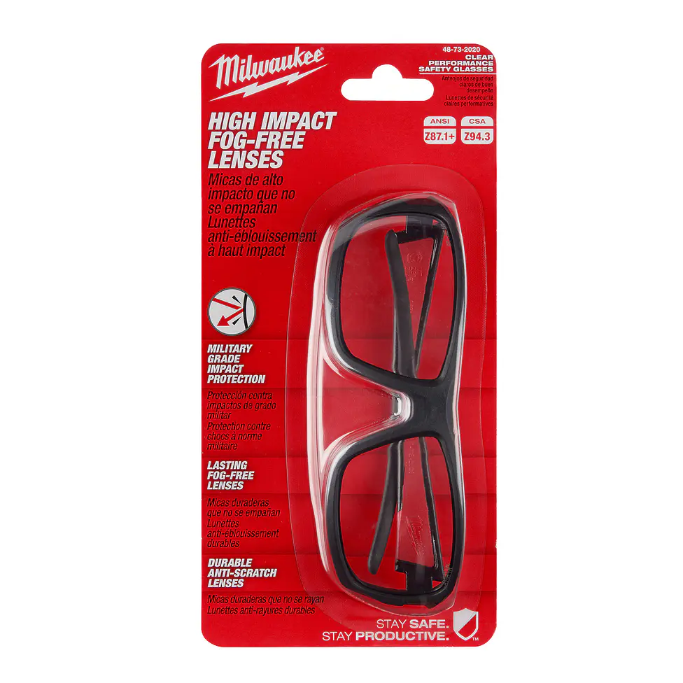 Lentes De Seguridad Milwaukee Transparentes Anti Impacto 48-73-2020 3