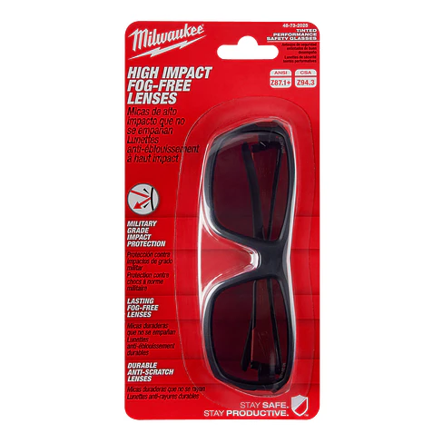 Lentes De Seguridad Milwaukee Oscuros Alto Impacto 48-73-2025 2