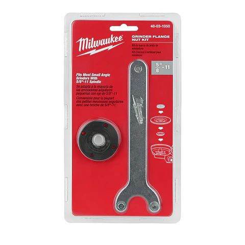 Milwaukee Llave Para Ajuste Tuerca Esmeril + Tuerca Repuesto