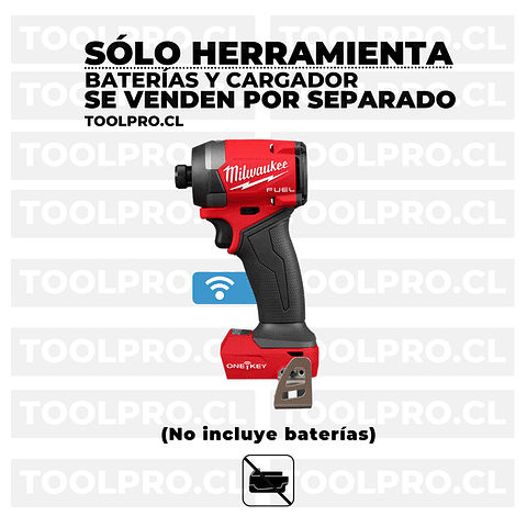 Milwaukee Atornillador de Impacto M18 Fuel 4ta Gen One Key 2957-20