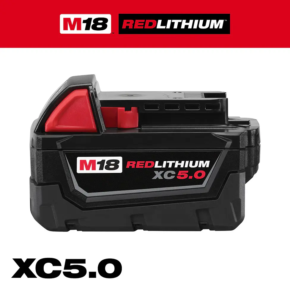 Milwaukee Batería M18 XC 5.0 Amperios Hora 48-11-1850 3