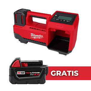 Milwaukee Inflador Neumáticos M18 150 Psi 2848-20 + Batería