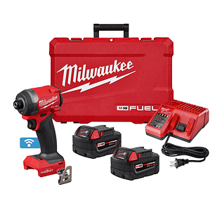 Milwaukee Kit Atornillador de Impacto M18 Fuel 4ta Gen One Key 2957-20 + 2 baterías