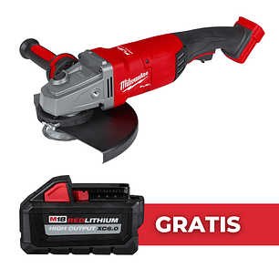 Milwaukee Esmeril Angular M18 Fuel 7 - 9 Pulg 2785-20 + Batería