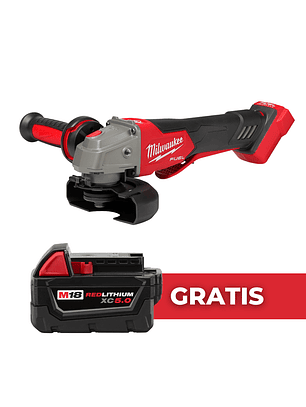 Milwaukee Esmeril M18 Fuel 4.5 A 5 Pul 5 Velocidades 2888-20 + Batería
