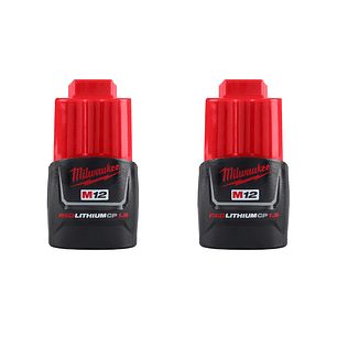 Milwaukee Pack Cargador M12 + 2 Baterías CP1.5 Amperios