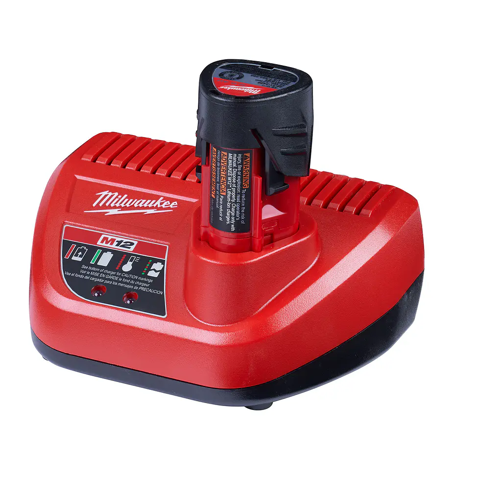 Pack 2 Baterías Milwaukee M12 CP 1.5 Amperios + Cargador 2