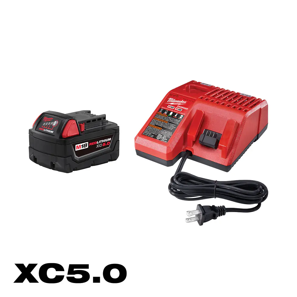 Milwaukee Pack Batería M18 Xc5.0 + Cargador M18 220v  4