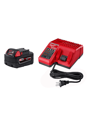 Milwaukee Pack Batería M18 Xc5.0 + Cargador M18 220v 