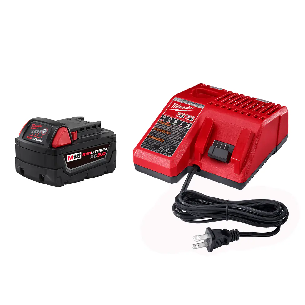 Milwaukee Pack Batería M18 Xc5.0 + Cargador M18 220v  1
