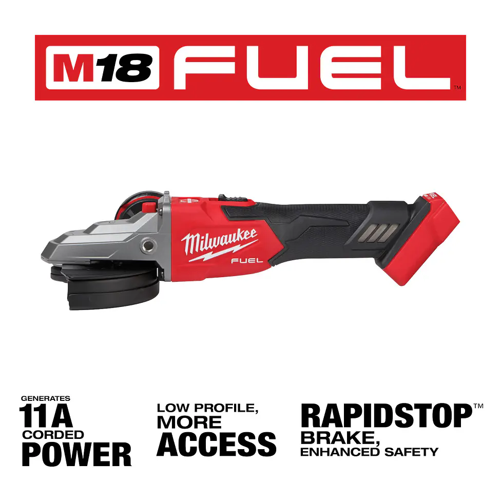 Esmeril Milwaukee M18 Fuel Cabezal Plano 5