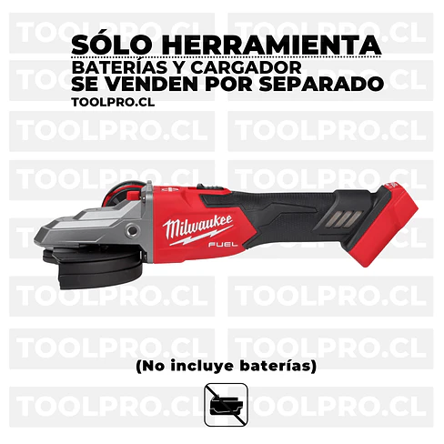 Esmeril Milwaukee M18 Fuel Cabezal Plano 5