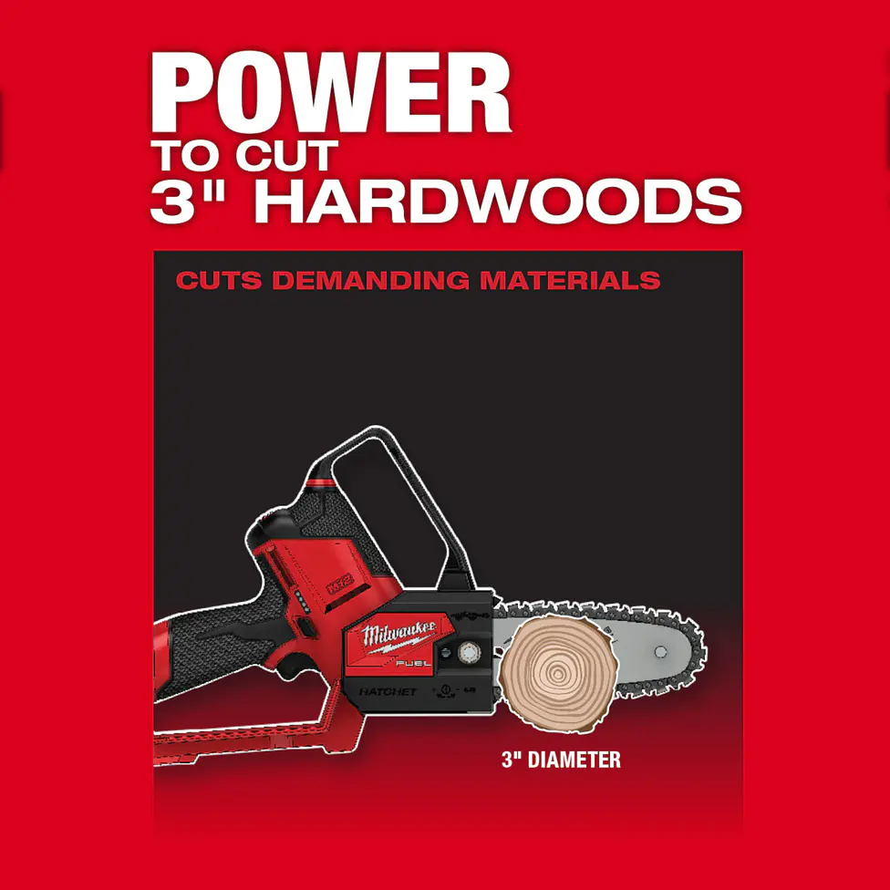 Milwaukee Sierra de Podar Inalámbrica Hatchet M12 Fuel 6 Pulgadas 2527-20  7