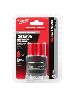 Milwaukee Batería M12 High Output 2.5 Amperios 48-11-2425