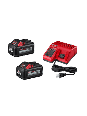 Milwaukee Kit de inicio 2 Baterías M18 XC6.0 High Output + Cargador