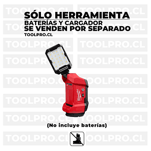 Milwaukee Foco Multidireccional M12 ROVER Magnético 1200 Lúmenes Compatible con PACKOUT