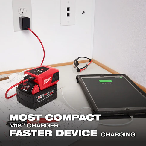Cargador y Fuente de Alimentación USB Milwaukee M18 TOP-OFF 2847-20 5