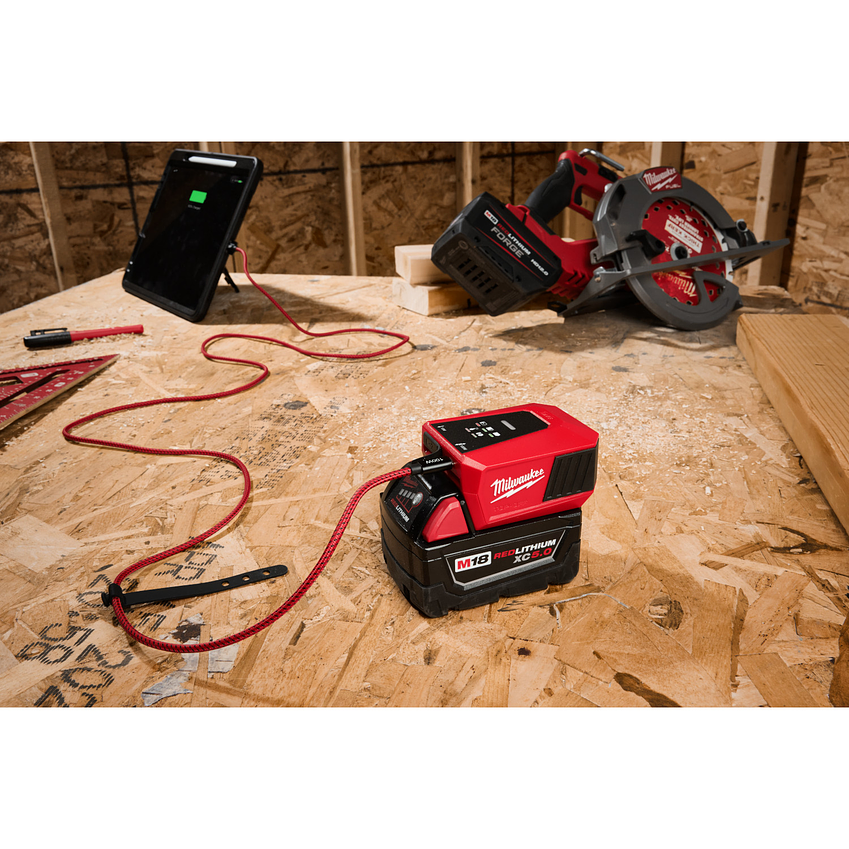 Cargador y Fuente de Alimentación USB Milwaukee M18 TOP-OFF 2847-20 11