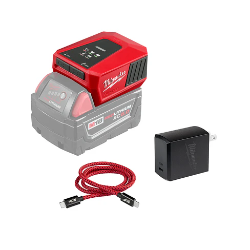 Cargador y Fuente de Alimentación USB Milwaukee M18 TOP-OFF 2847-20 1
