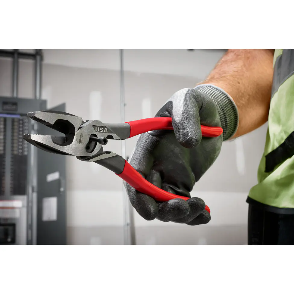 Alicate Universal Milwaukee Electricista Crimpeador Hecho En Usa MT500C 7