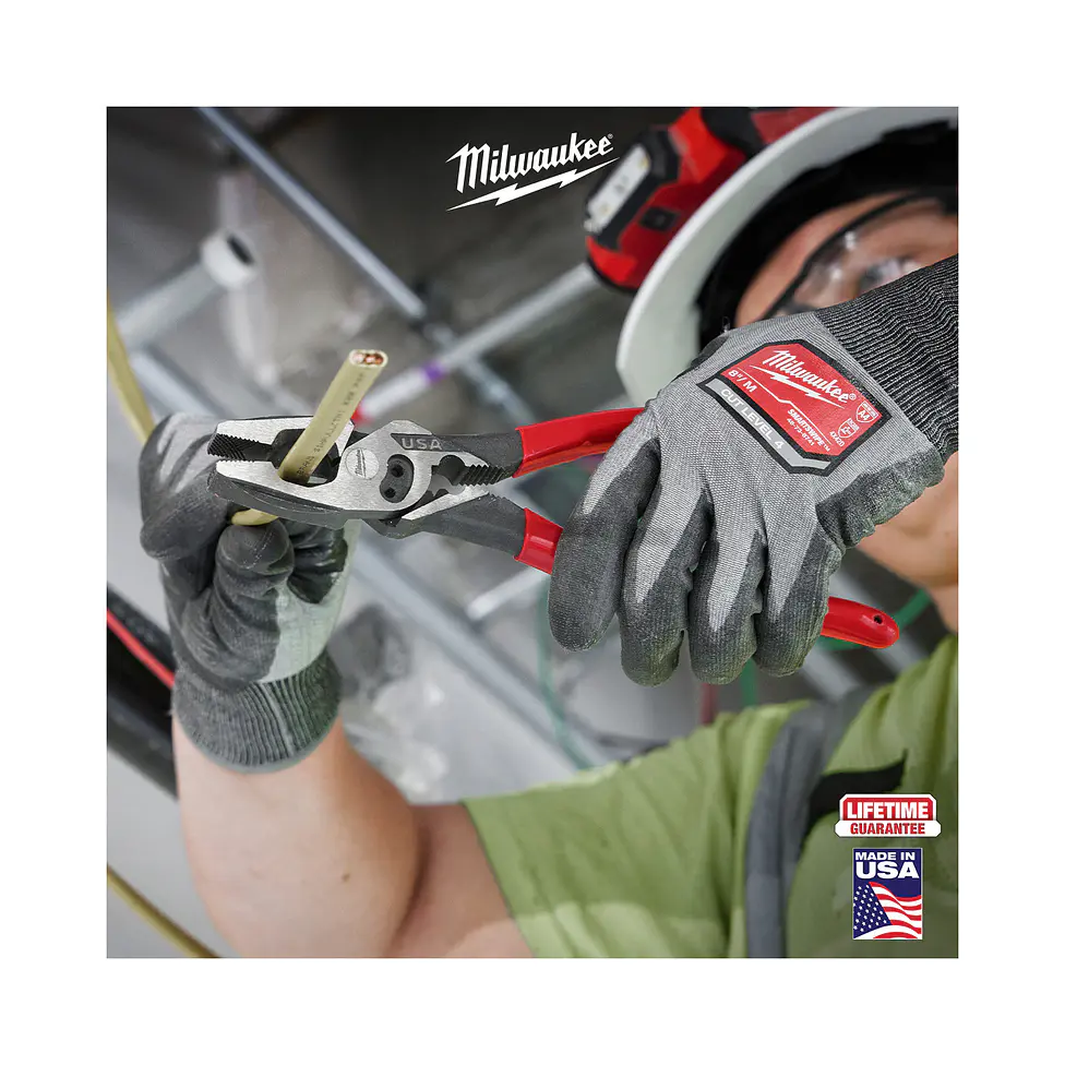 Alicate Universal Milwaukee Electricista Crimpeador Hecho En Usa MT500C 8