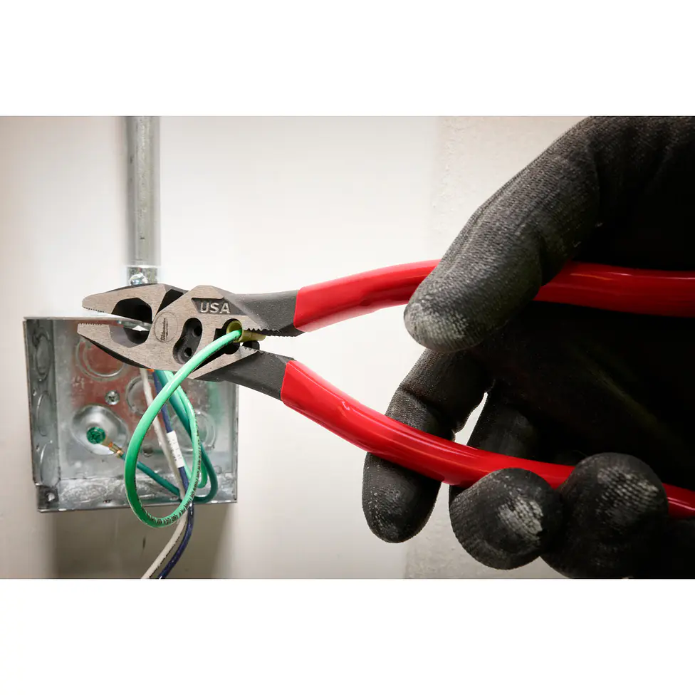 Alicate Universal Milwaukee Electricista Crimpeador Hecho En Usa MT500C 12
