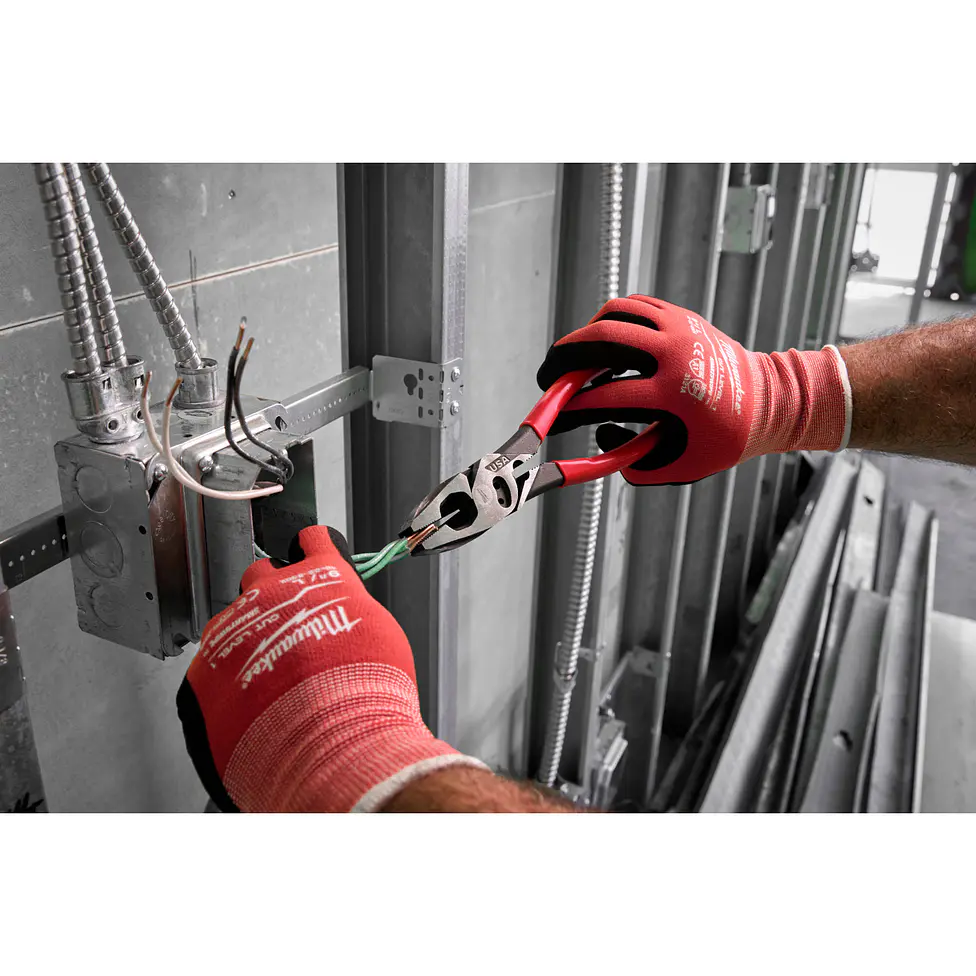 Alicate Universal Milwaukee Electricista Crimpeador Hecho En Usa MT500C 14