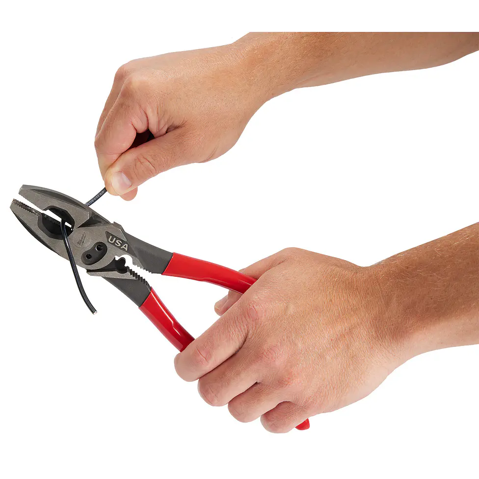 Alicate Universal Milwaukee Electricista Crimpeador Hecho En Usa MT500C 18