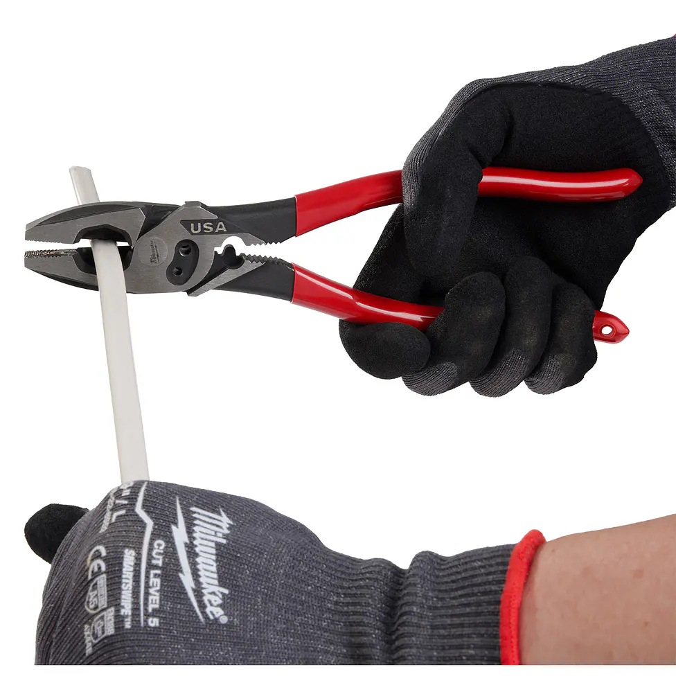 Alicate Universal Milwaukee Electricista Crimpeador Hecho En Usa MT500C 19