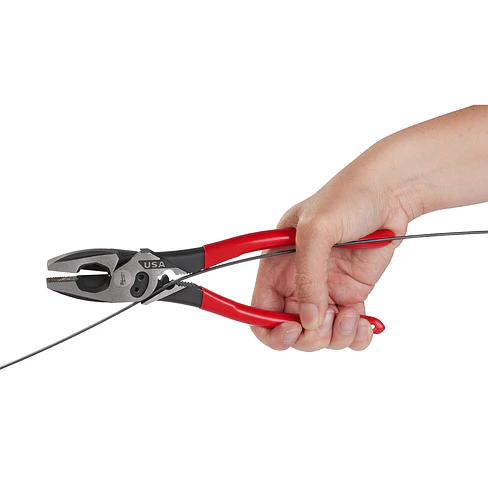 Alicate Universal Milwaukee Electricista Crimpeador Hecho En Usa MT500C 21