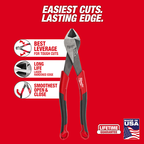 Milwaukee Alicate Cortante Diagonal 8