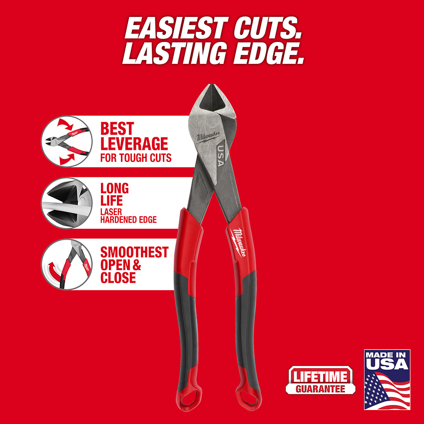 Milwaukee Alicate Cortante Diagonal 8