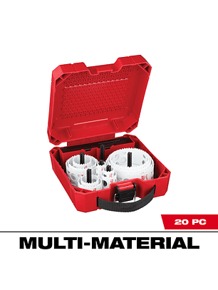 Milwaukee Set De Sierras Copa Multi Material Hole Dozer 20 Piezas 49-22-4170