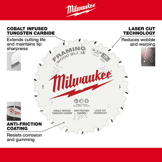 Milwaukee Disco Sierra Circular 5-1/2