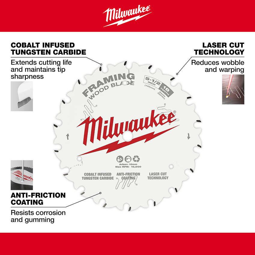 Milwaukee Disco Sierra Circular 5-1/2