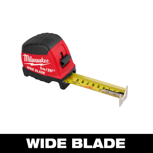 Milwaukee Huincha De Medir 8 Metros Hoja Ancha 48-22-1226 Wide Blade 3