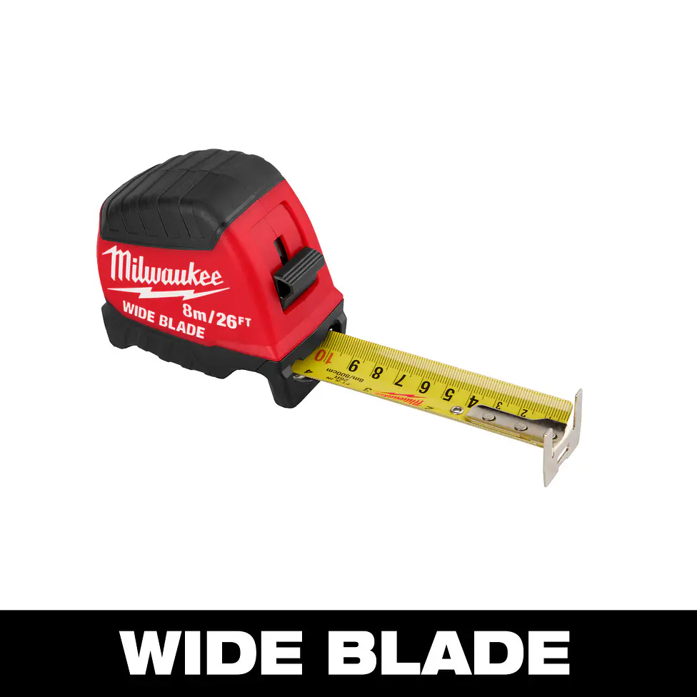 Milwaukee Huincha De Medir 8 Metros Hoja Ancha 48-22-1226 Wide Blade 3
