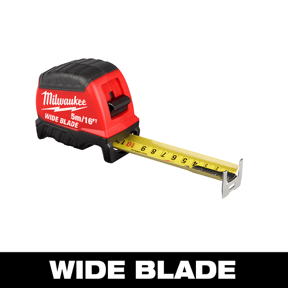 Milwaukee Huincha De Medir 5 Metros Hoja Ancha 48-22-1217 Wide Blade 3