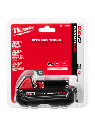 Milwaukee Batería M18 CP 2.0 Amperios/hora Sellada 48-11-1820