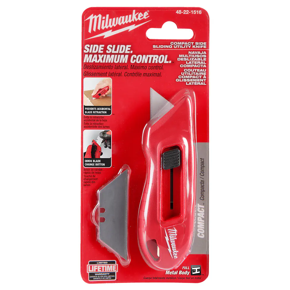 Milwaukee Cuchillo Compacto De Hoja Retráctil 48-22-1516 2