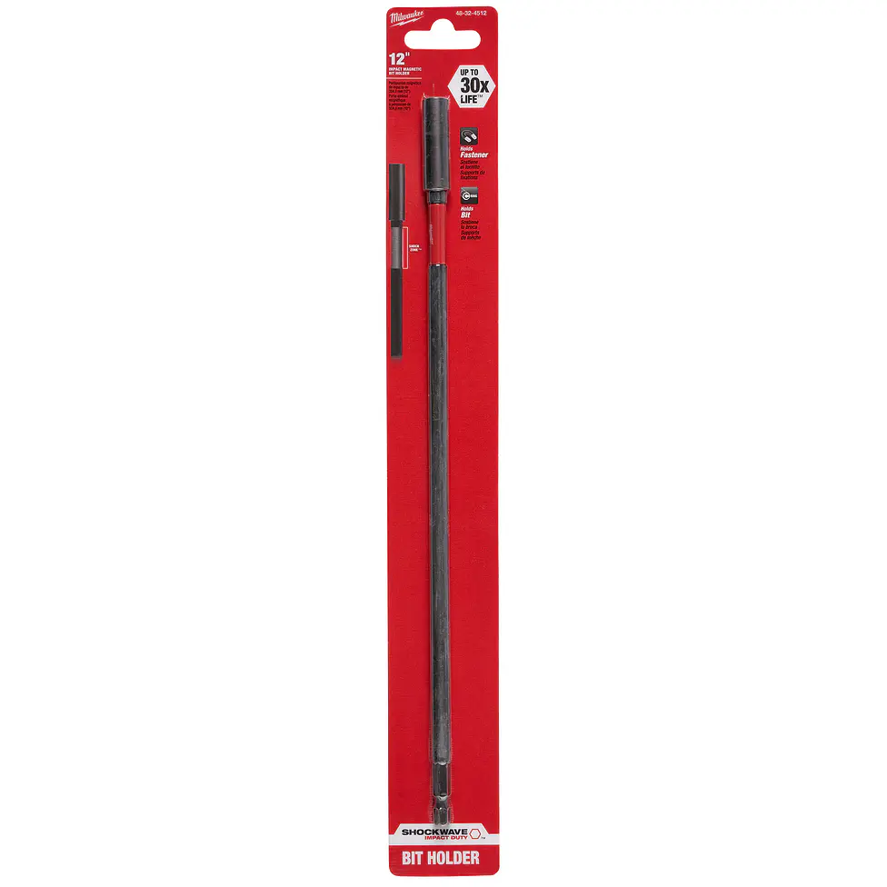 Porta Puntas Extensión Magnética De Impacto 30 cm Milwaukee 48-32-4512 2