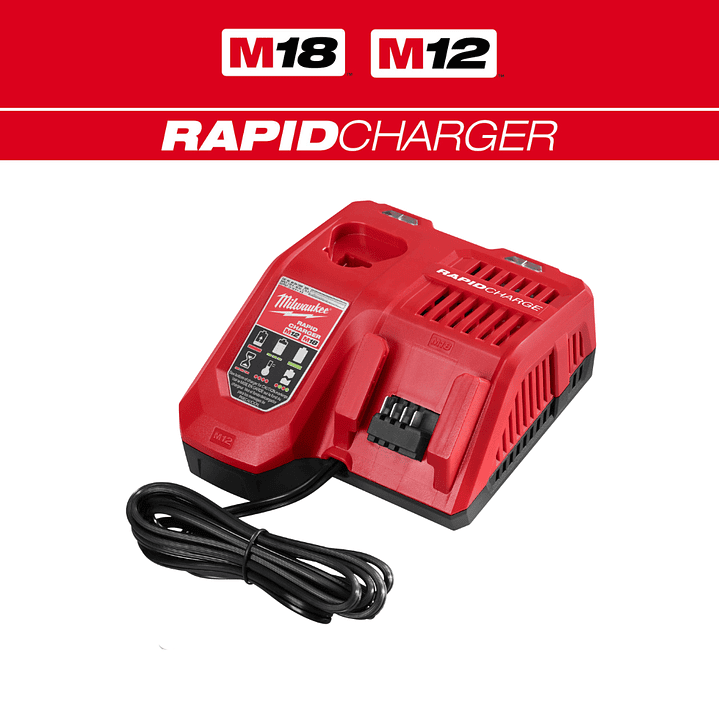 Milwaukee Cargador Rápido Dual M18/M12 Carga Rápida 48-59-1808 2