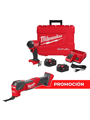 Milwaukee Kit Atornillador M18 Fuel 4ta Gen 2953-22 + Herramienta Multiusos