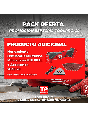 Milwaukee Kit Atornillador M18 Fuel 4ta Gen 2953-22 + Herramienta Multiusos