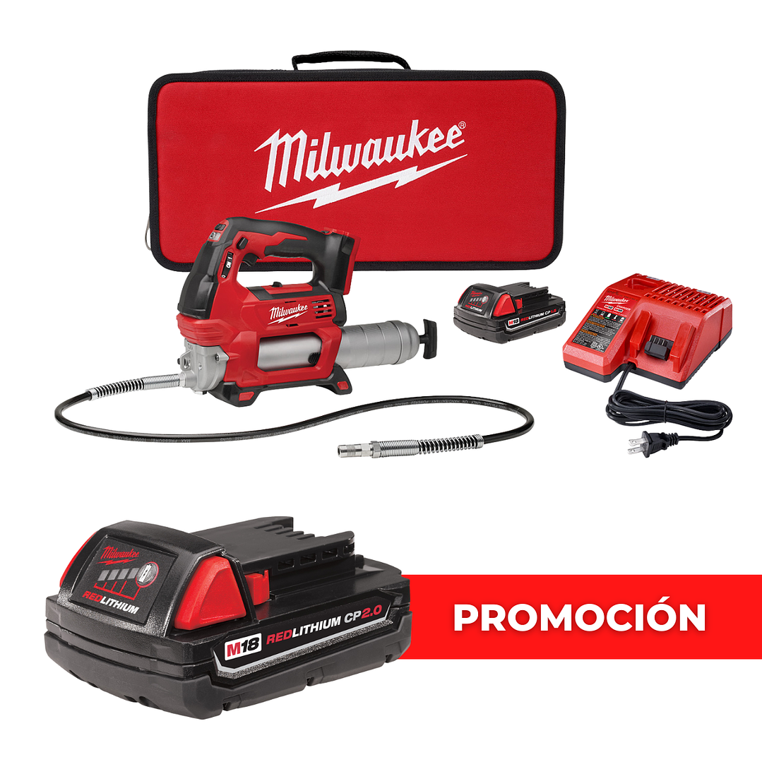 Milwaukee Kit Grasera M18 10.000 psi 2 Vel 2646-21ct + 1 Batería extra 1