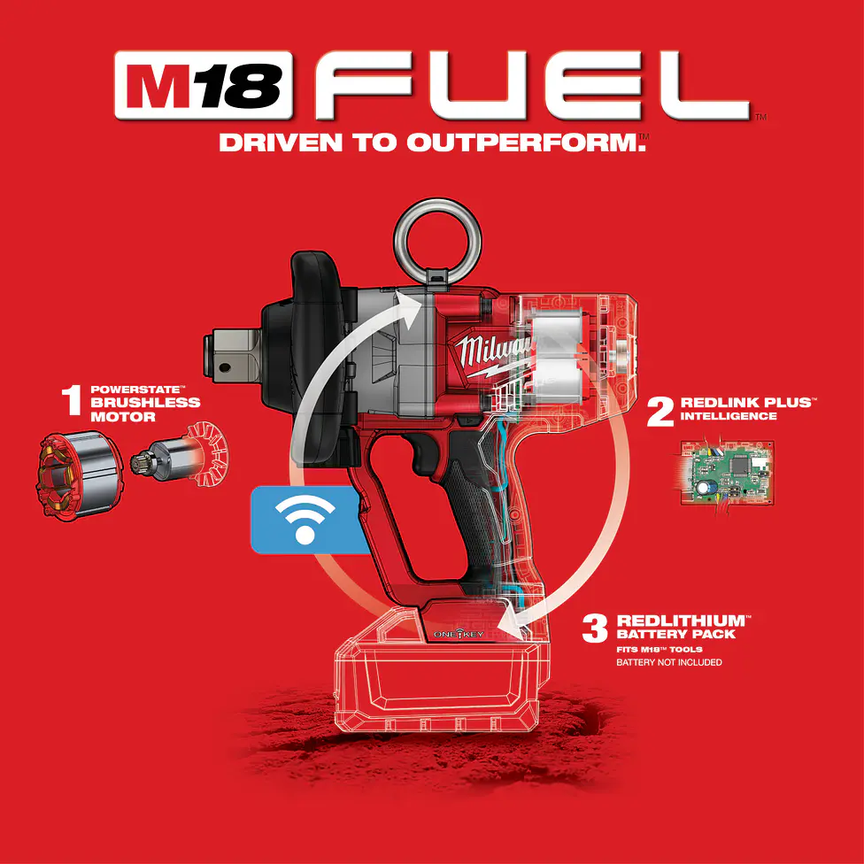Kit Llave De Impacto Milwaukee M18 FUEL 1
