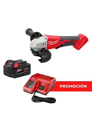 Milwaukee Esmeril Angular M18 Brushless 2686-20 + Batería y cargador